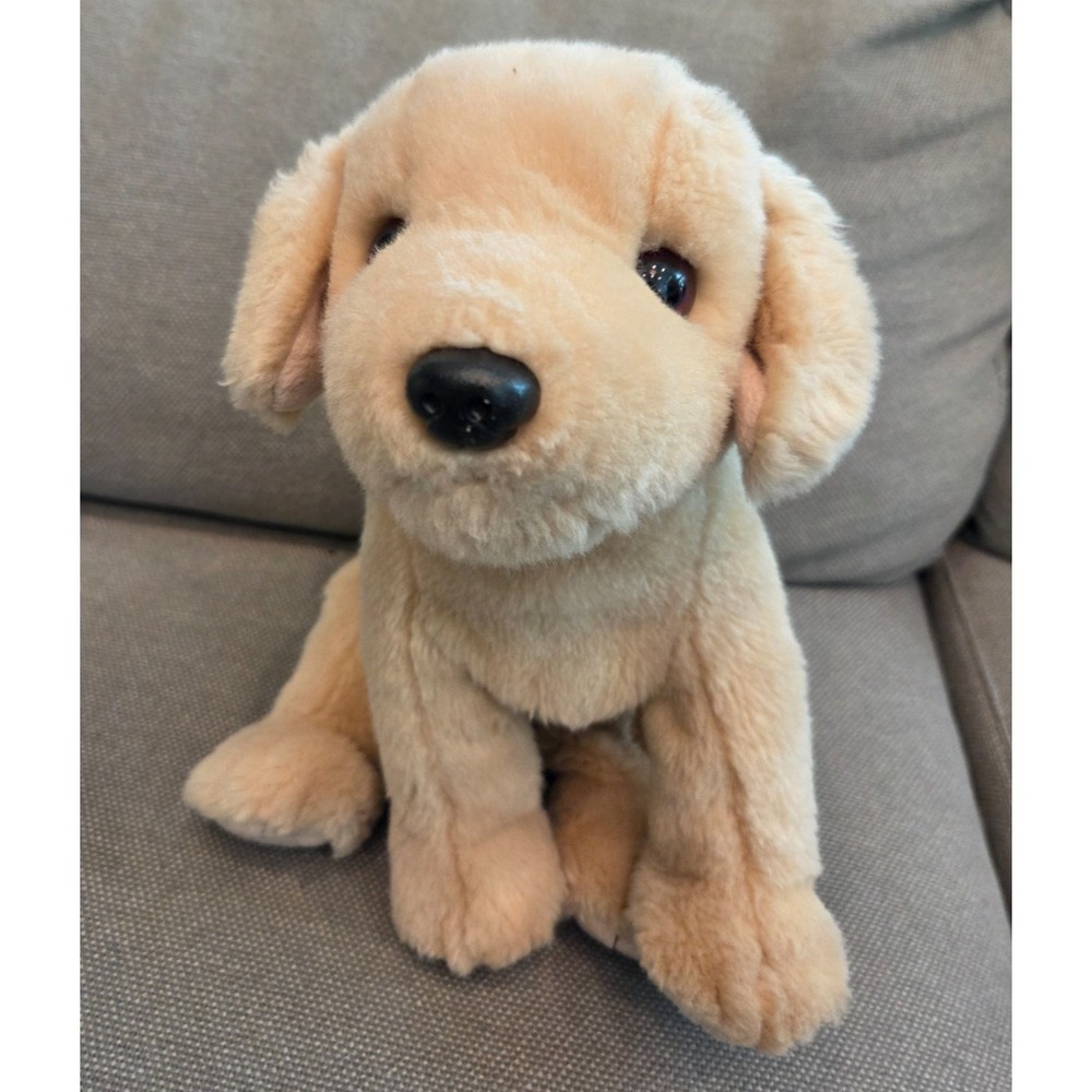Vintage 1999 Ty Beanie Buddies Fetch Puppy Dog Yellow Lab Golden Retriever 10''